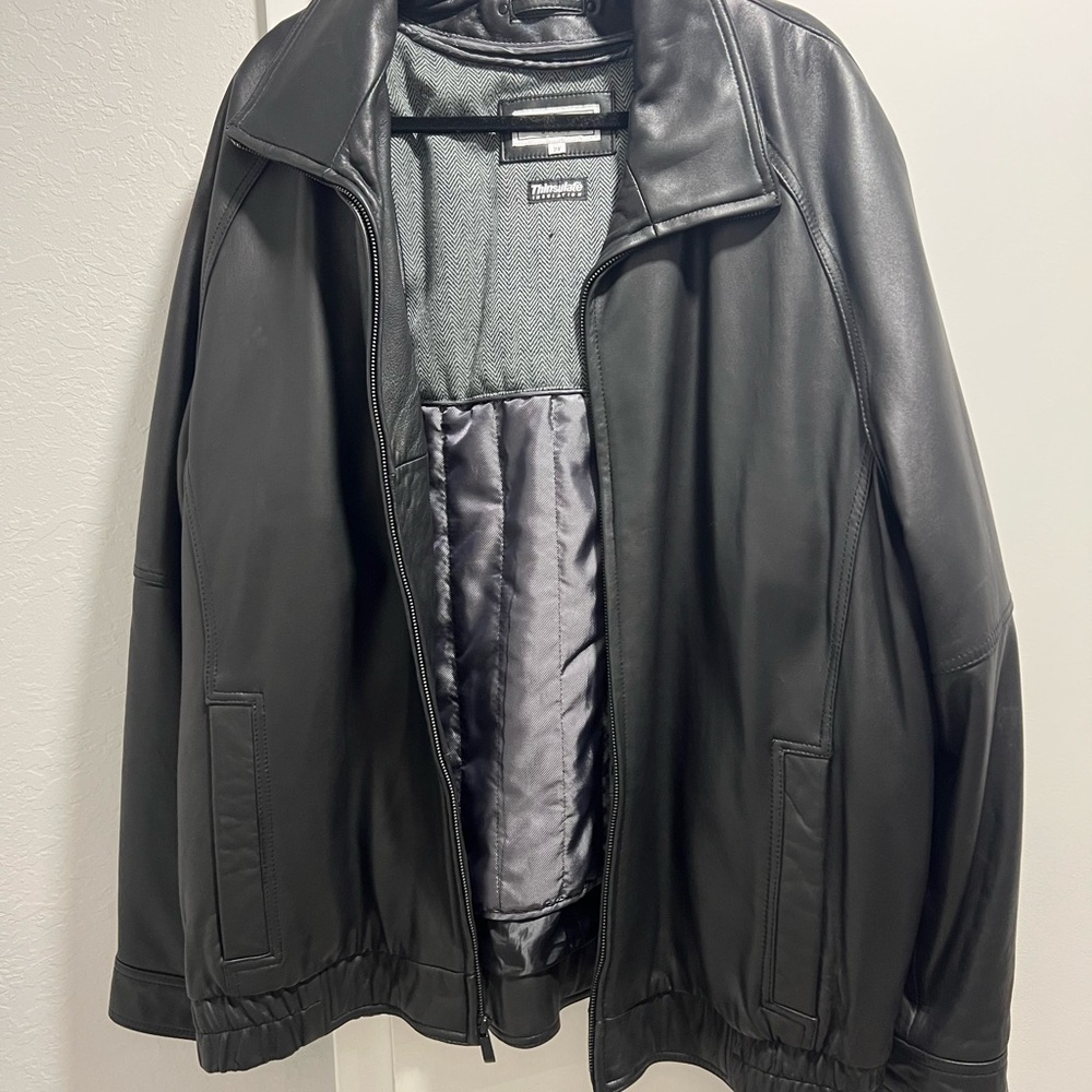 Pelle Studio Black Leather Bomber Jacket